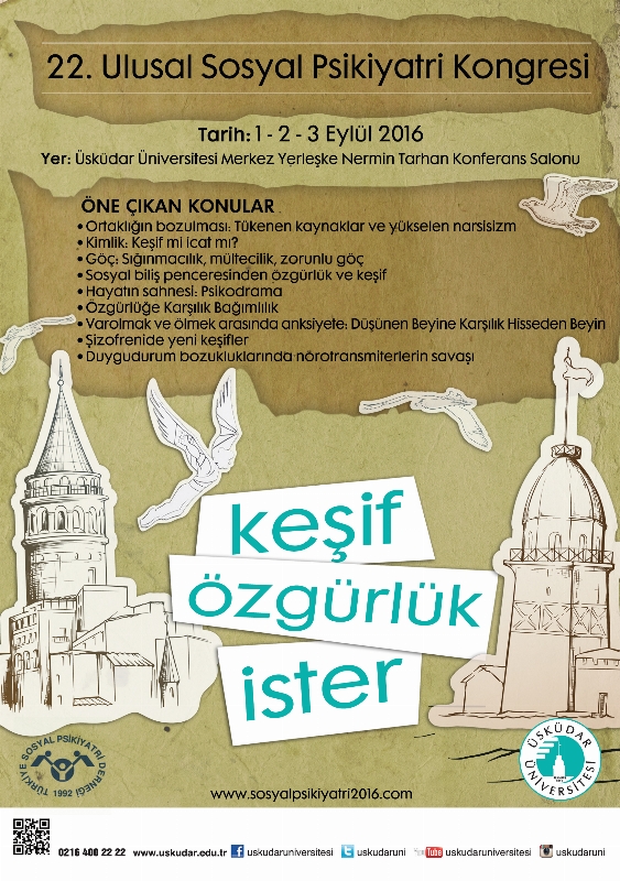 22. Ulusal Sosyal Psikiyatri Kongresi 1 Eylül’de İstanbul’da başlıyor...