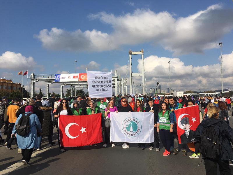 Üsküdar Üniversitesi İstanbul Maratonu’na katıldı