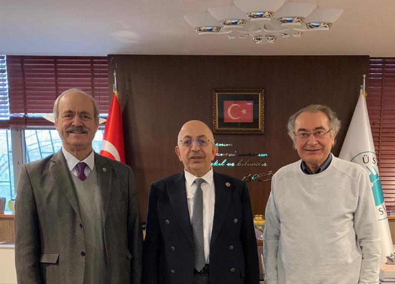 18 Mart Üniversitesi Rektörü Prof. Dr. Sedat Murat, Tarhan’ı ziyaret etti