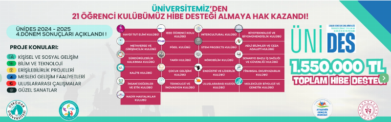 "Ben Yangına Hazırım” projesi, T.C. Gençlik ve Spor Bakanlığı’nın ÜNİDES programı kapsamında desteklenmeye hak kazandı.